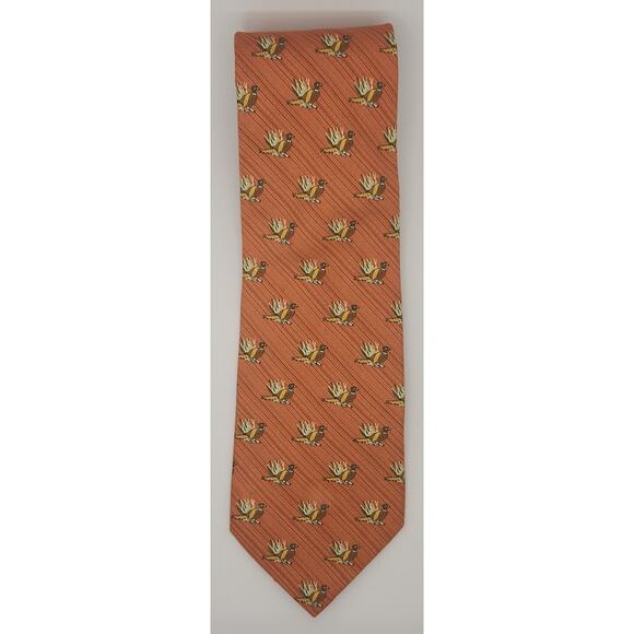 Vineyard Vines Pheasant Bird Long Silk Neck Tie 59" Martha's Vineyard‎ - Picture 1 of 6